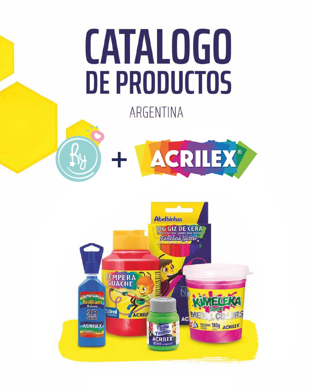 Catálogo Acrilex con productos de artística